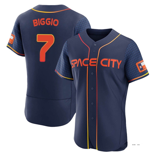 Men's Craig Biggio Houston Astros Authentic Navy 2022 City Connect Jersey