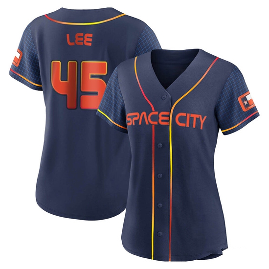 Women's Carlos Lee Houston Astros Authentic Navy 2022 City Connect Jersey