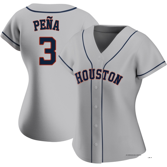 Women's Jeremy Pena Houston Astros Replica Gray Road 2020 Jersey