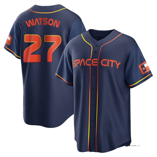 Youth Bob Watson Houston Astros Replica Navy 2022 City Connect Jersey