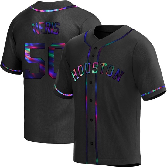 Youth Hector Neris Houston Astros Replica Black Holographic Alternate Jersey