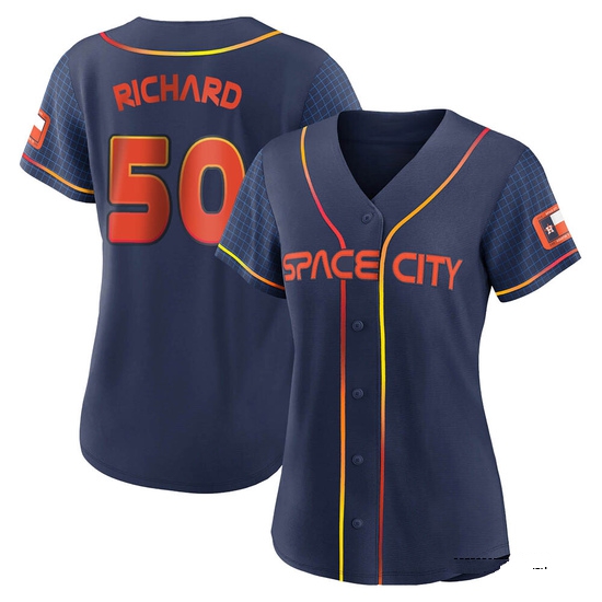 Women's J.R. Richard Houston Astros Authentic Navy 2022 City Connect Jersey