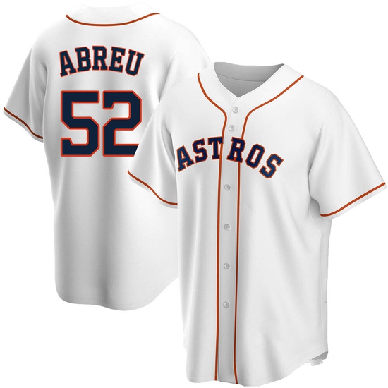 Men's Bryan Abreu Houston Astros Replica White Home Jersey