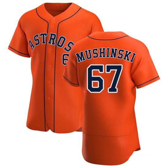 Men's Parker Mushinski Houston Astros Authentic Orange Alternate Jersey
