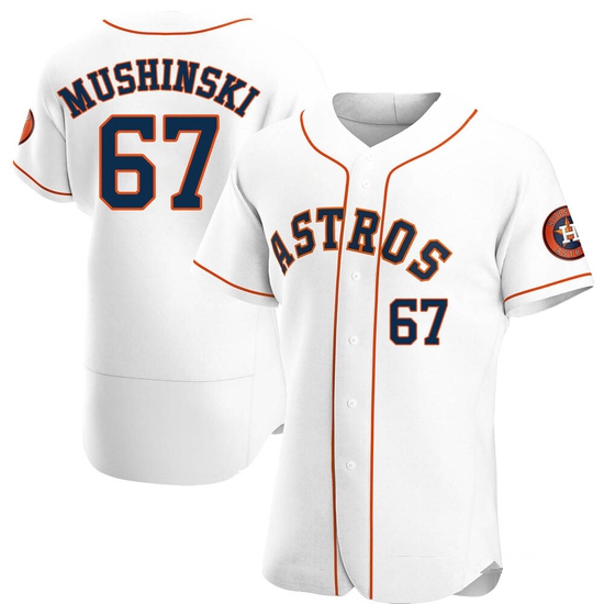 Men's Parker Mushinski Houston Astros Authentic White Home Jersey
