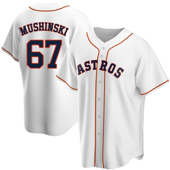 Men's Parker Mushinski Houston Astros Replica White Home Jersey