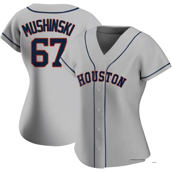 Women's Parker Mushinski Houston Astros Replica Gray Road 2020 Jersey