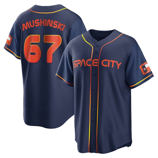 Youth Parker Mushinski Houston Astros Replica Navy 2022 City Connect Jersey