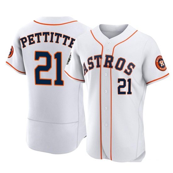 Men's Andy Pettitte Houston Astros Authentic White 2022 World Series Home Jersey