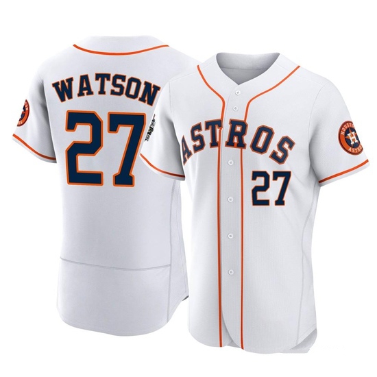 Men's Bob Watson Houston Astros Authentic White 2022 World Series Home Jersey