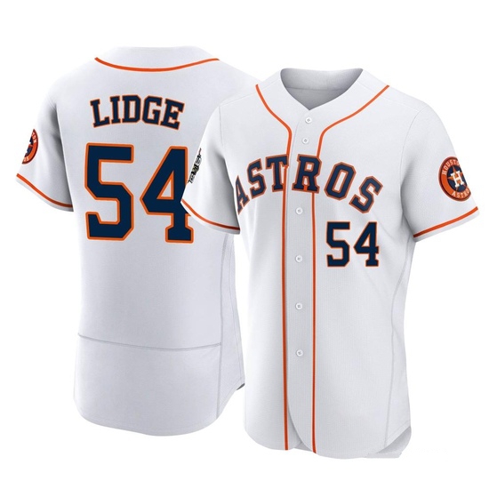Men's Brad Lidge Houston Astros Authentic White 2022 World Series Home Jersey
