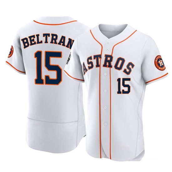 Men's Carlos Beltran Houston Astros Authentic White 2022 World Series Home Jersey