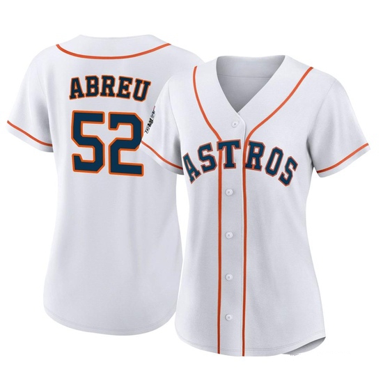 Women's Bryan Abreu Houston Astros Replica White 2022 World Series Home Jersey