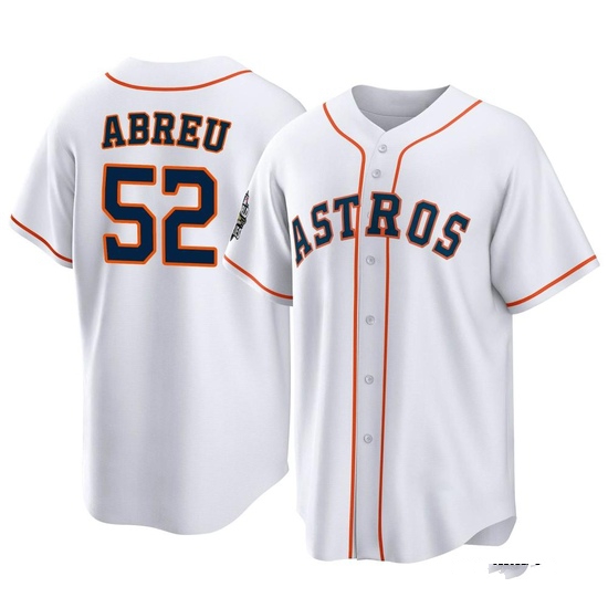 Youth Bryan Abreu Houston Astros Replica White 2022 World Series Home Jersey