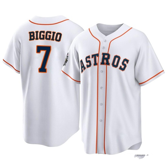 Youth Craig Biggio Houston Astros Replica White 2022 World Series Home Jersey