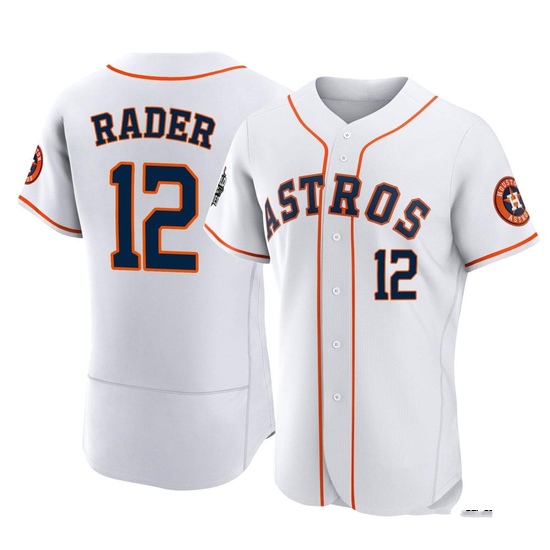 Men's Doug Rader Houston Astros Authentic White 2022 World Series Home Jersey