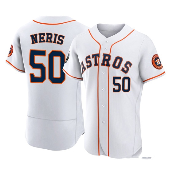 Men's Hector Neris Houston Astros Authentic White 2022 World Series Home Jersey