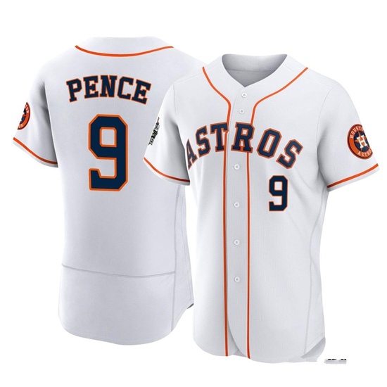 Men's Hunter Pence Houston Astros Authentic White 2022 World Series Home Jersey