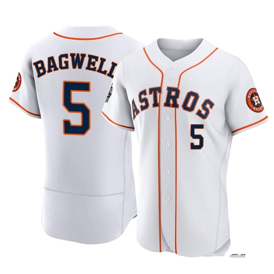 Men's Jeff Bagwell Houston Astros Authentic White 2022 World Series Home Jersey
