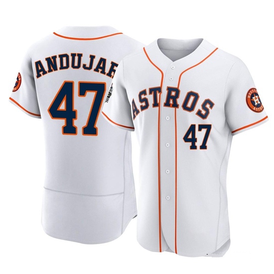 Men's Joaquin Andujar Houston Astros Authentic White 2022 World Series Home Jersey