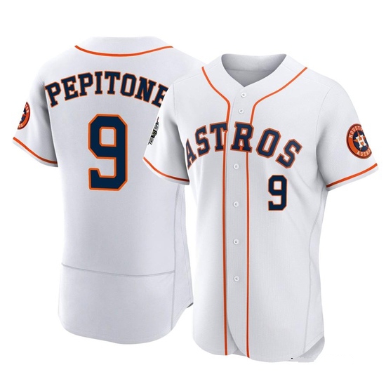 Men's Joe Pepitone Houston Astros Authentic White 2022 World Series Home Jersey