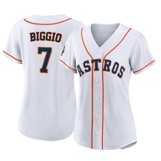 Women's Craig Biggio Houston Astros Authentic White 2022 World Series Home Jersey