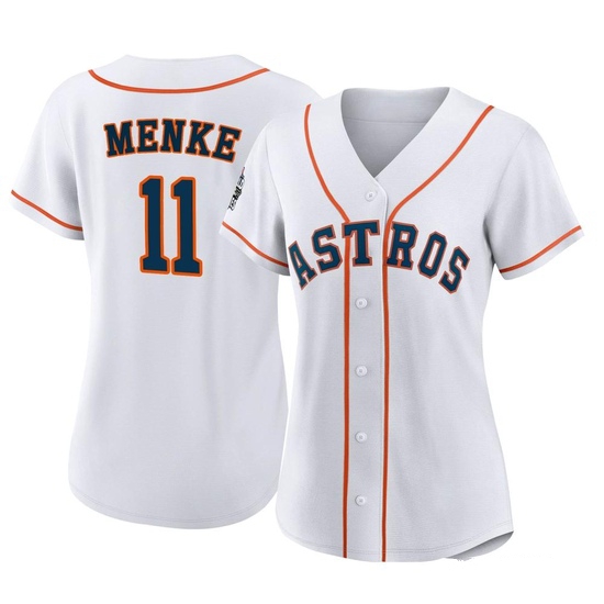 Women's Denis Menke Houston Astros Authentic White 2022 World Series Home Jersey
