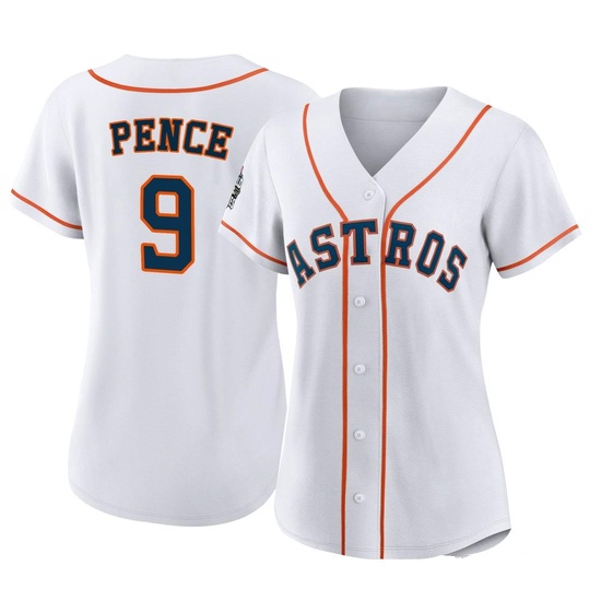 Women's Hunter Pence Houston Astros Authentic White 2022 World Series Home Jersey