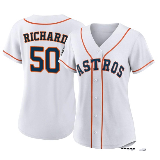 Women's J.R. Richard Houston Astros Replica White 2022 World Series Home Jersey
