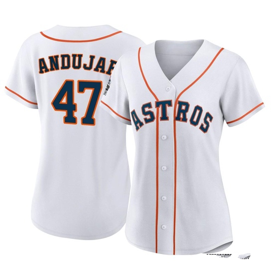 Women's Joaquin Andujar Houston Astros Replica White 2022 World Series Home Jersey