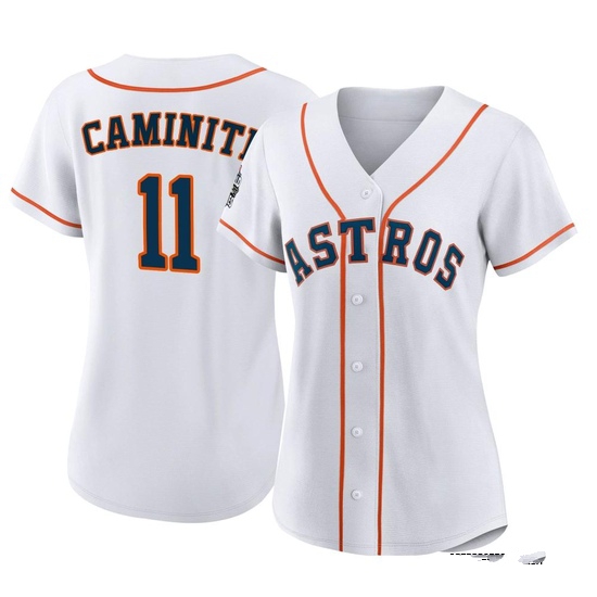 Women's Ken Caminiti Houston Astros Replica White 2022 World Series Home Jersey