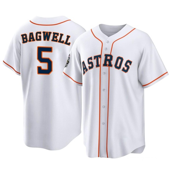 Youth Jeff Bagwell Houston Astros Replica White 2022 World Series Home Jersey