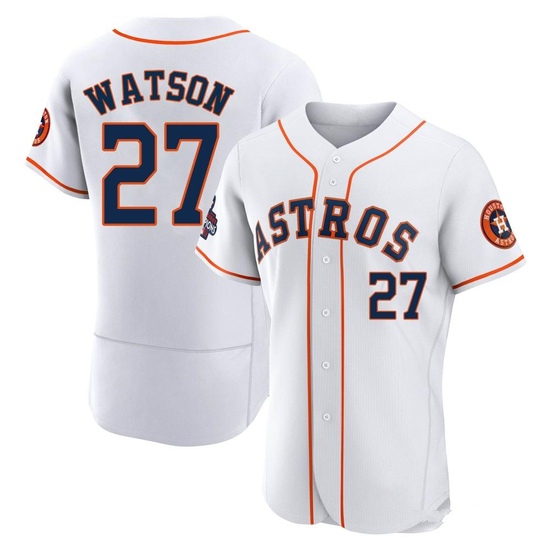Men's Bob Watson Houston Astros Authentic White 2022 World Series Champions Home Jersey
