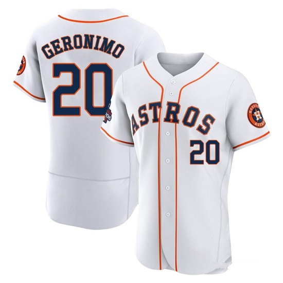 Men's Cesar Geronimo Houston Astros Authentic White 2022 World Series Champions Home Jersey