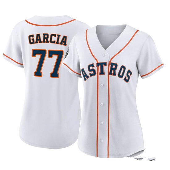 Women's Luis Garcia Houston Astros Replica White 2022 World Series Home Jersey