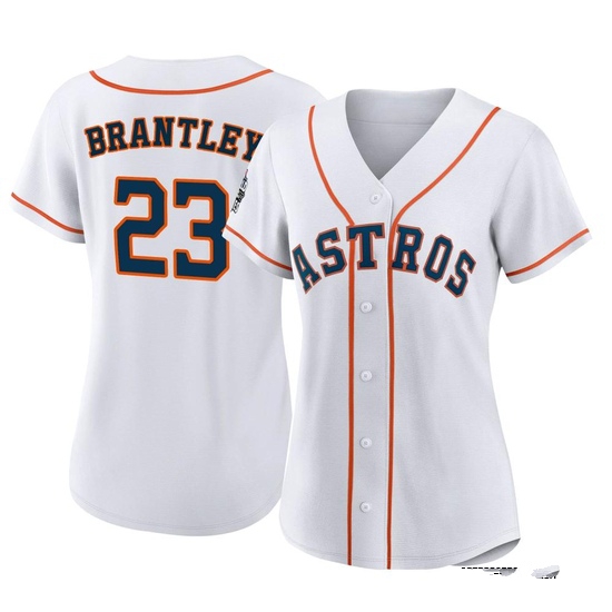 Women's Michael Brantley Houston Astros Replica White 2022 World Series Home Jersey