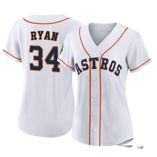 Women's Nolan Ryan Houston Astros Replica White 2022 World Series Home Jersey