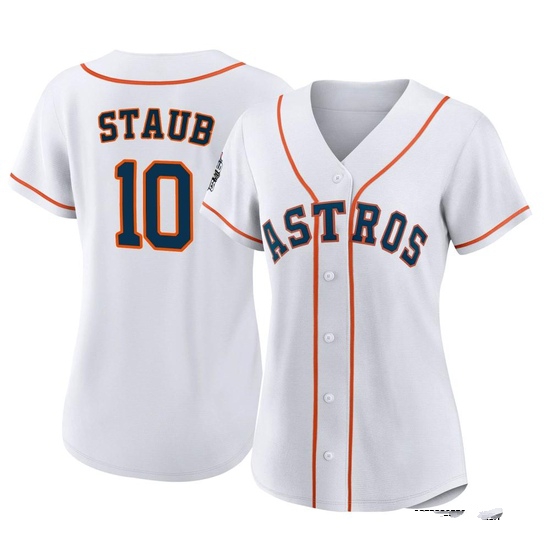 Women's Rusty Staub Houston Astros Authentic White 2022 World Series Home Jersey