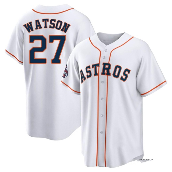 Youth Bob Watson Houston Astros Replica White 2022 World Series Champions Home Jersey