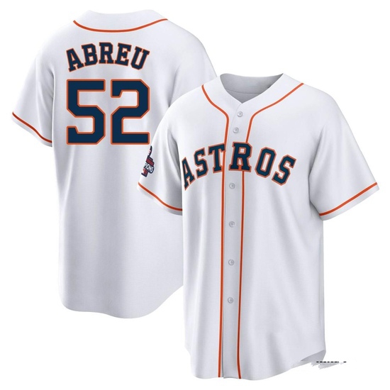 Youth Bryan Abreu Houston Astros Replica White 2022 World Series Champions Home Jersey