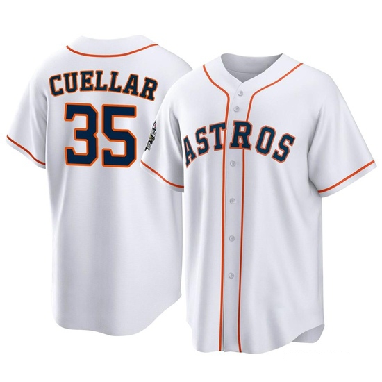 Youth Mike Cuellar Houston Astros Replica White 2022 World Series Home Jersey