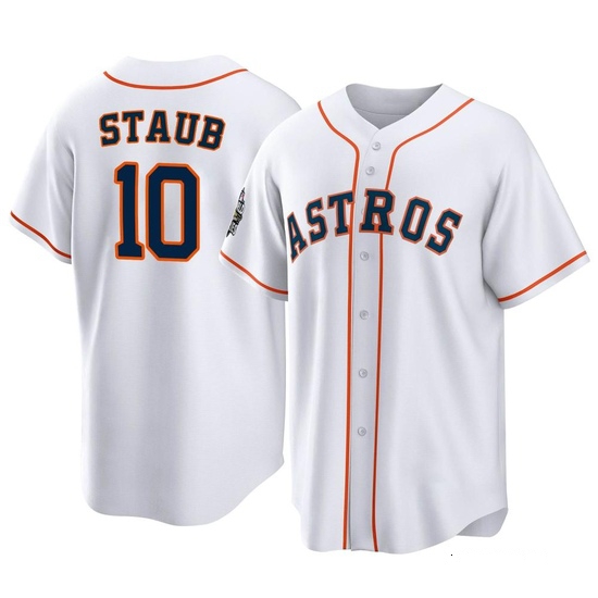 Youth Rusty Staub Houston Astros Replica White 2022 World Series Home Jersey