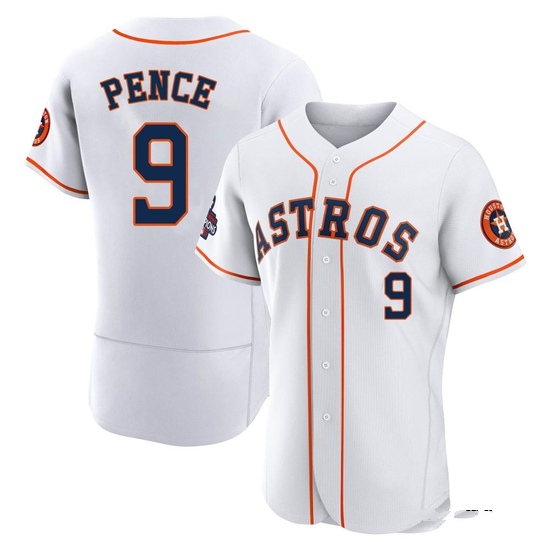 Men's Hunter Pence Houston Astros Authentic White 2022 World Series Champions Home Jersey