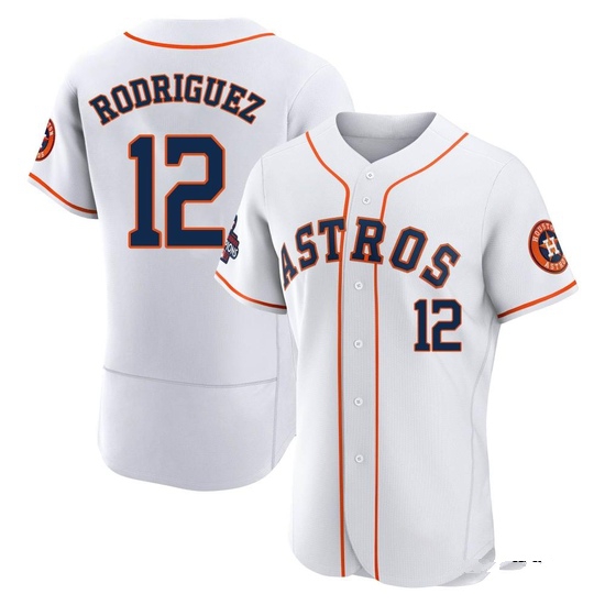 Men's Ivan Rodriguez Houston Astros Authentic White 2022 World Series Champions Home Jersey
