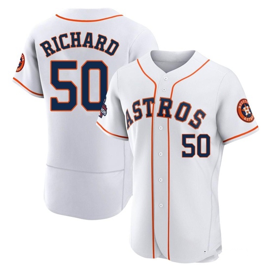 Men's J.R. Richard Houston Astros Authentic White 2022 World Series Champions Home Jersey