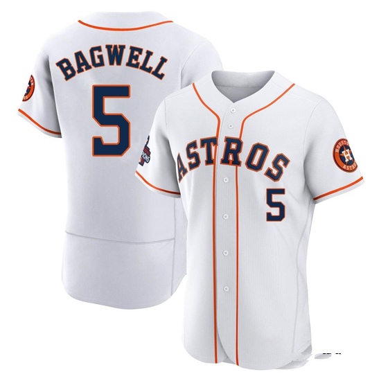 Men's Jeff Bagwell Houston Astros Authentic White 2022 World Series Champions Home Jersey