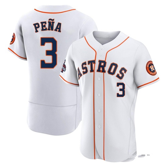 Men's Jeremy Pena Houston Astros Authentic White 2022 World Series Champions Home Jersey