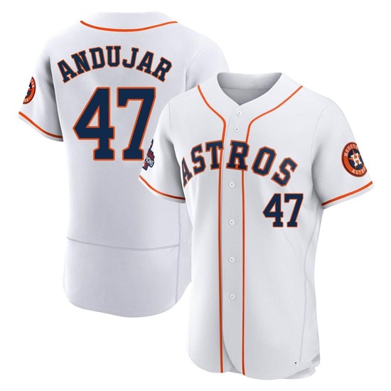 Men's Joaquin Andujar Houston Astros Authentic White 2022 World Series Champions Home Jersey