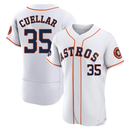 Men's Mike Cuellar Houston Astros Authentic White 2022 World Series Champions Home Jersey