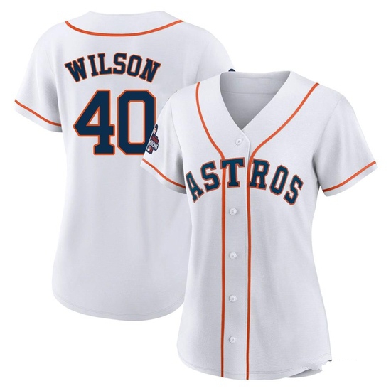 Women's Don Wilson Houston Astros Replica White 2022 World Series Champions Home Jersey